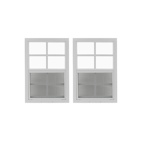 14" x 21" Window with Tempered Glass Bundle White Front