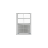 Vertical Slider 14" x 21" Window with Tempered Glass White Flush Back