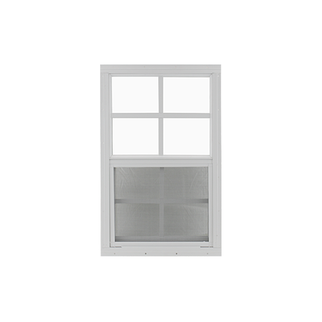 Vertical Slider 14 x 27 Window with Tempered Glass White Flush 