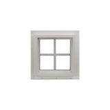 Decorative Window 16" x 16" Double Pane Standard Glass Clear Back