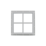 Fixed 16" x 16" Square Window with Tempered Glass White Flush Back