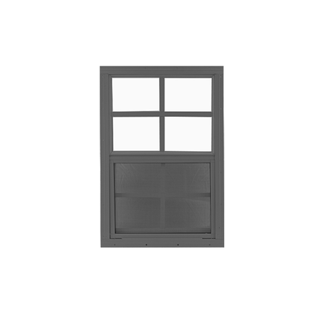 Vertical Slider 16" x 24" Window with Tempered Glass Black Flush