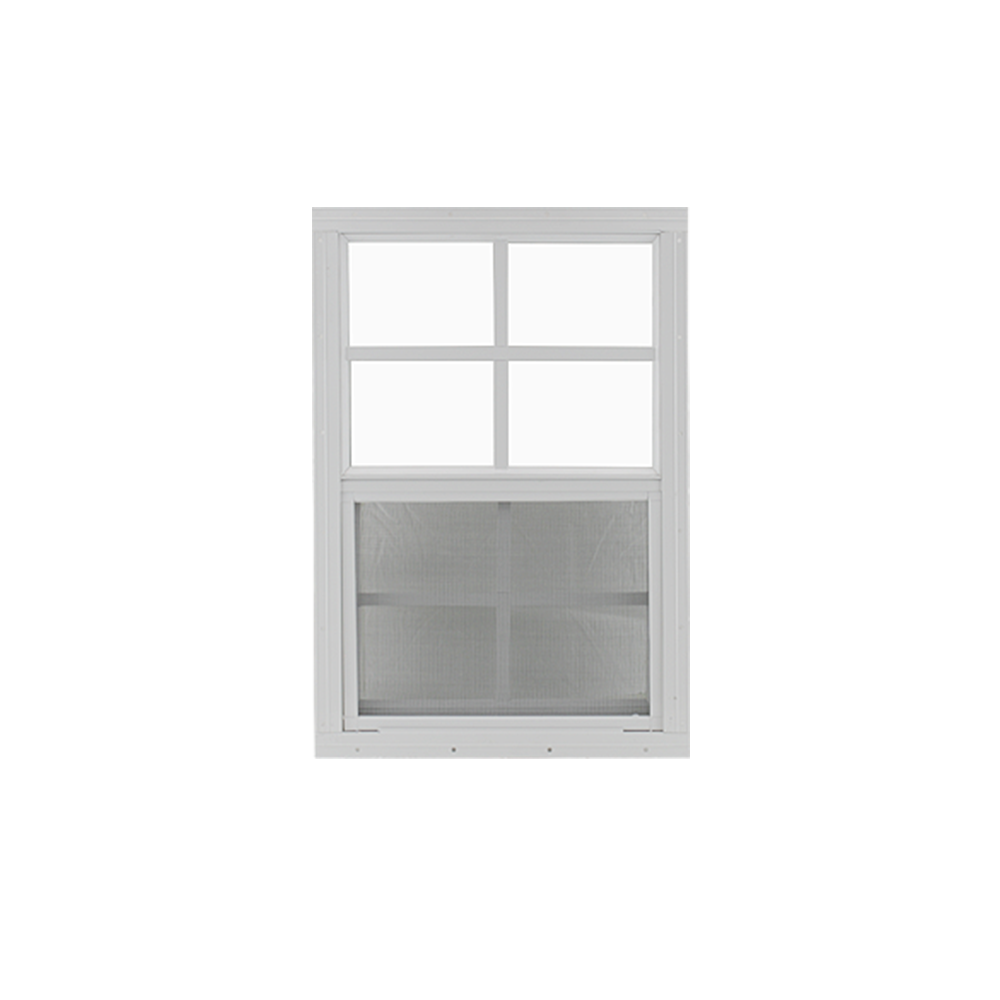Vertical Slider 16" x 24" Window with Tempered Glass White Flush