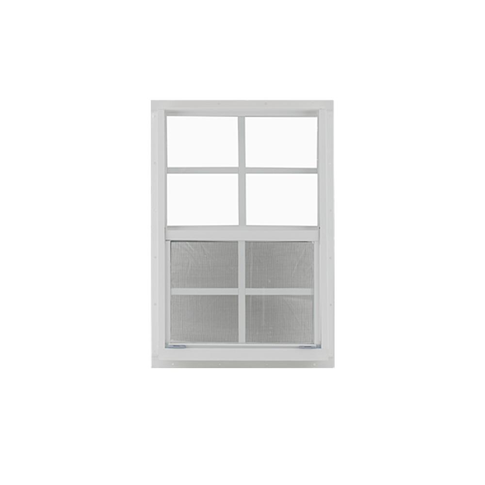Vertical Slider 16" x 24" Window with Tempered Glass White Flush Back