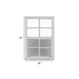 Vertical Slider 16" x 24" Window with Tempered Glass Dimensions