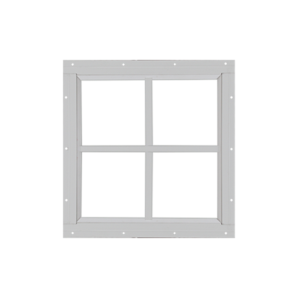 Fixed 18" x 18" Square Window with Tempered Glass White Flush