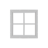 Fixed 18" x 18" Square Window with Tempered Glass White Flush