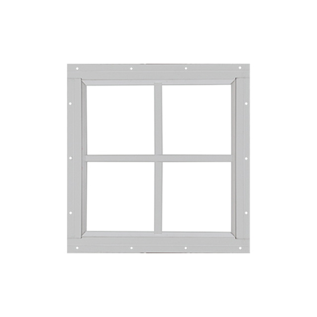 Fixed 18" x 18" Square Window with Tempered Glass White Flush