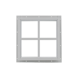 Fixed 18" x 18" Square Window with Tempered Glass White Flush Back