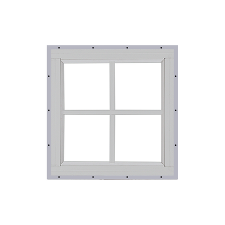 Fixed 18" x 18" Square Window with Tempered Glass J-Channel