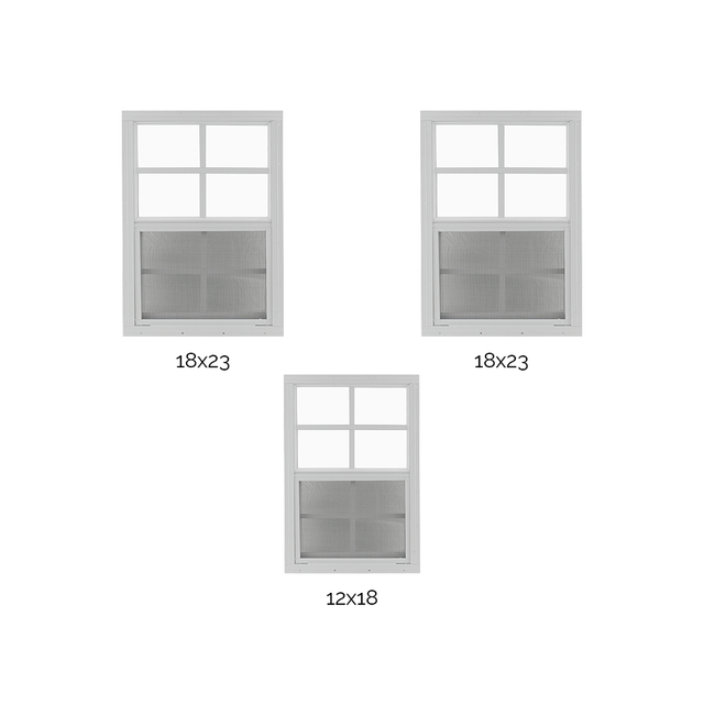 Third Coast Craftsman Chicken Coop Plan Windows - Shed Windows and More, Inc.