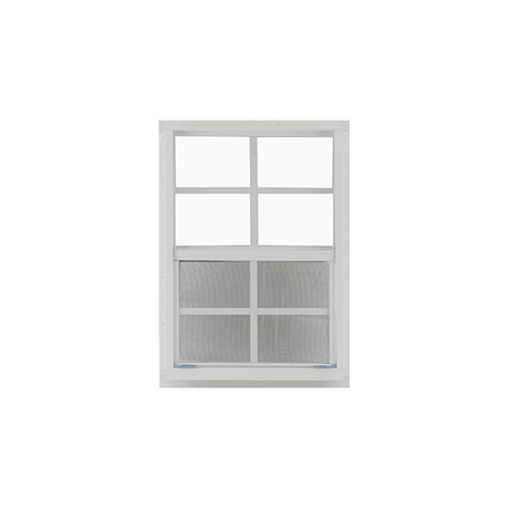 Vertical Slider 18" x 23" Window with Tempered Glass White Flush Back