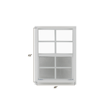 Vertical Slider 18" x 23" Window with Tempered Glass Dimensions