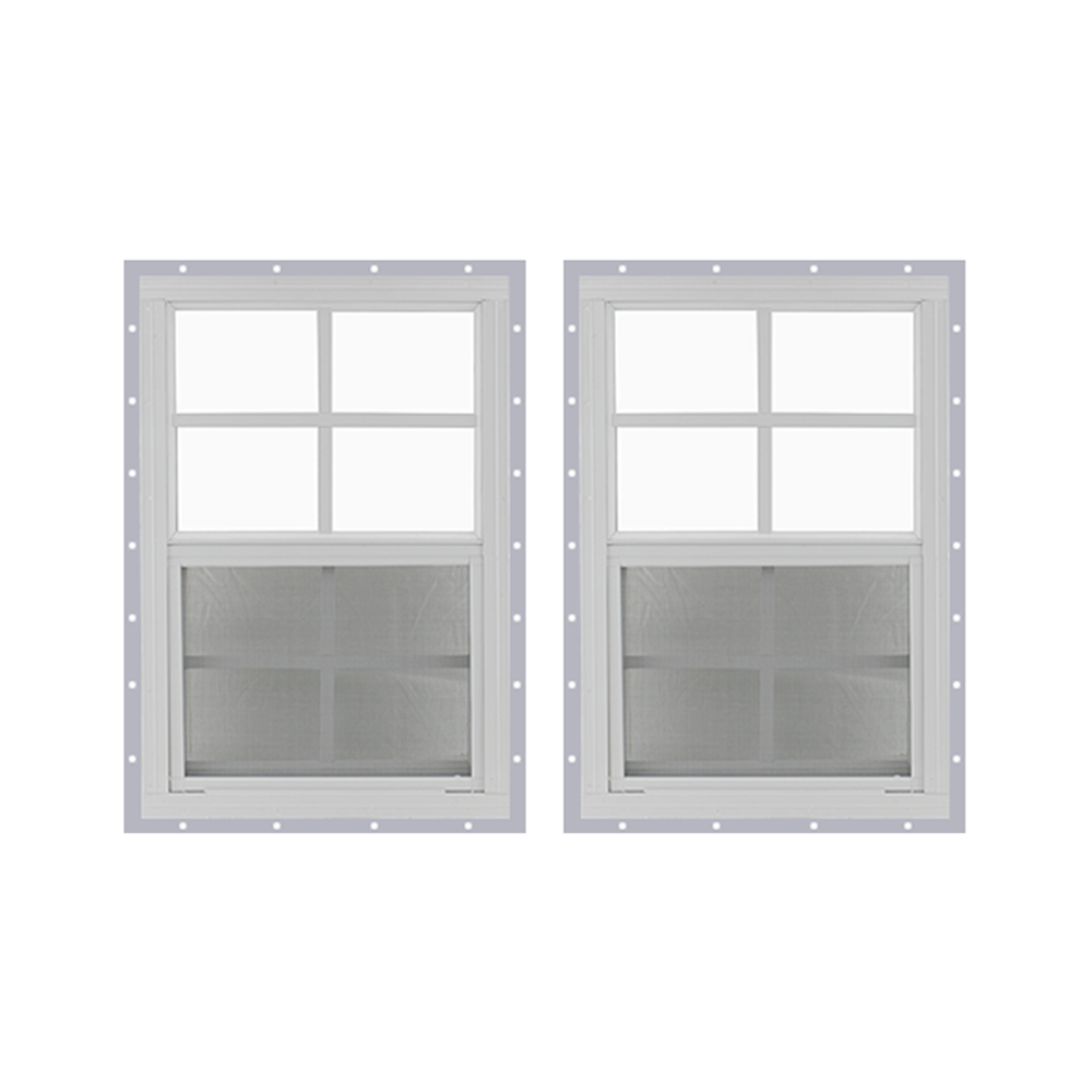 18" x 23" Window with Tempered Glass Bundle White J-Channel Front