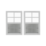 18" x 23" Window with Tempered Glass Bundle White Flush