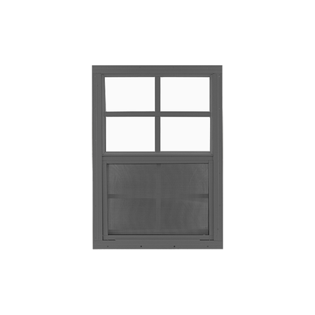 Vertical Slider 18" x 27" Window with Tempered Glass Black Flush