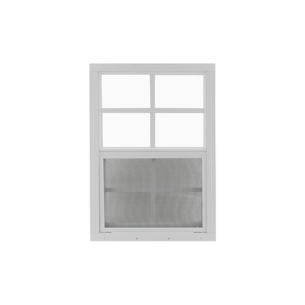 Vertical Slider 18" x 27" Window with Tempered Glass White Flush