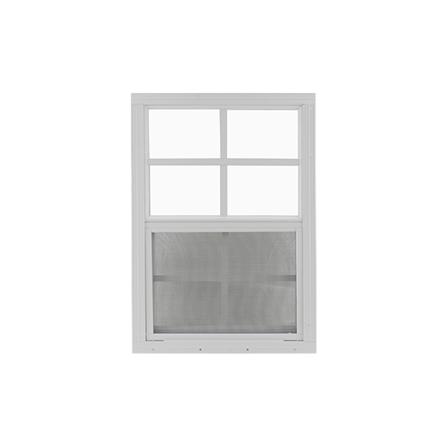 Vertical Slider 18" x 27" Window with Tempered Glass White Flush