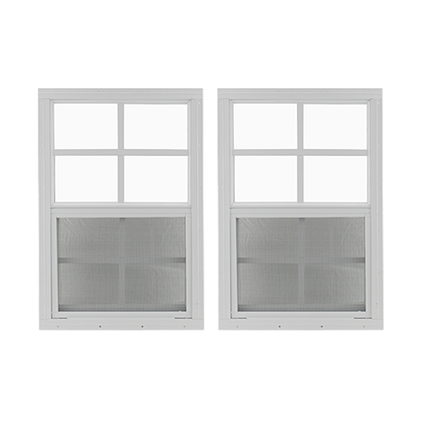 18" x 27" Window with Tempered Glass Bundle White Front