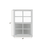 Vertical Slider 18" x 27" Window with Tempered Glass Dimensions