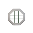 Octagon Window 20" x 20" Double Pane Standard Glass Clear Front