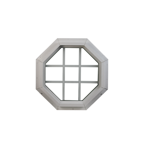 Octagon Window 20" x 20" Double Pane Standard Glass Clear Back