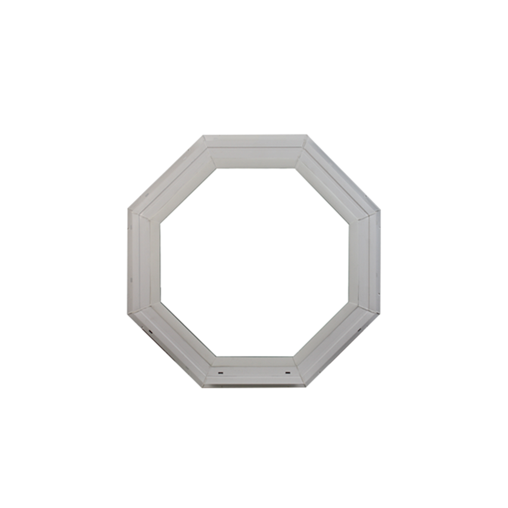 Octagon Window 20" x 20" Double Pane Standard Glass Clear Front No Grid