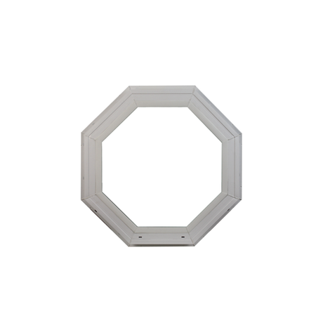 Octagon Window 20" x 20" Double Pane Standard Glass Clear Front No Grid