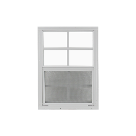 Vertical Slider 20" x 30" Shed Window with Tempered Glass White Flush