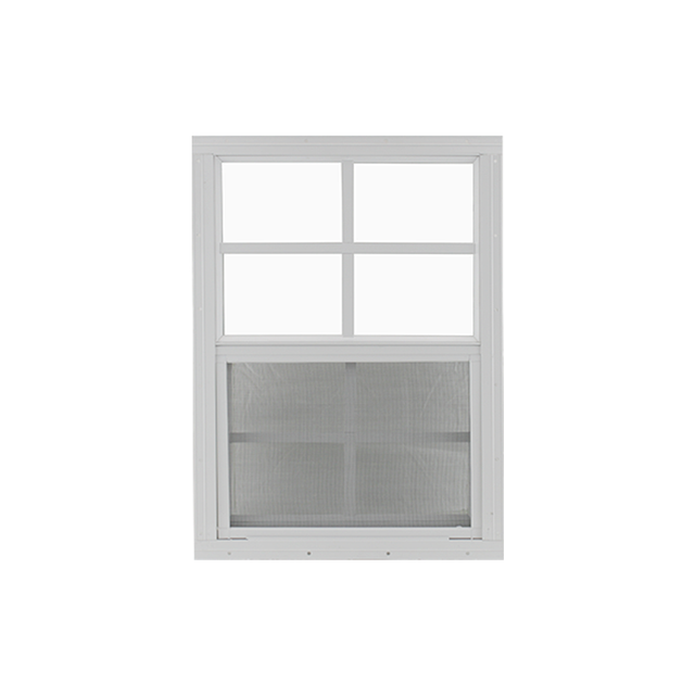Vertical Slider 20" x 30" Shed Window with Tempered Glass White Flush