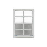 Vertical Slider 20" x 30" Shed Window with Tempered Glass White Flush Back