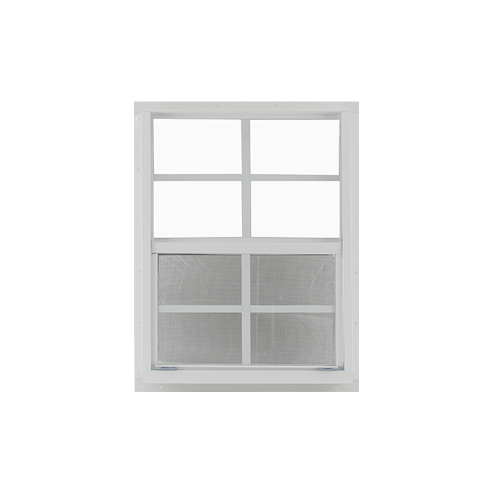 Vertical Slider 21" x 27" Window with Tempered Glass White Flush Back