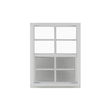 Vertical Slider 21" x 27" Window with Tempered Glass White Flush Back