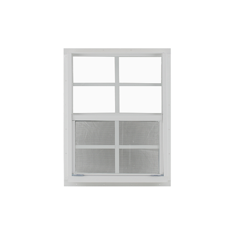 Vertical Slider 21" x 27" Window with Tempered Glass White Flush Back