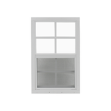 Vertical Slider 21" x 36" Window with Tempered Glass White Flush