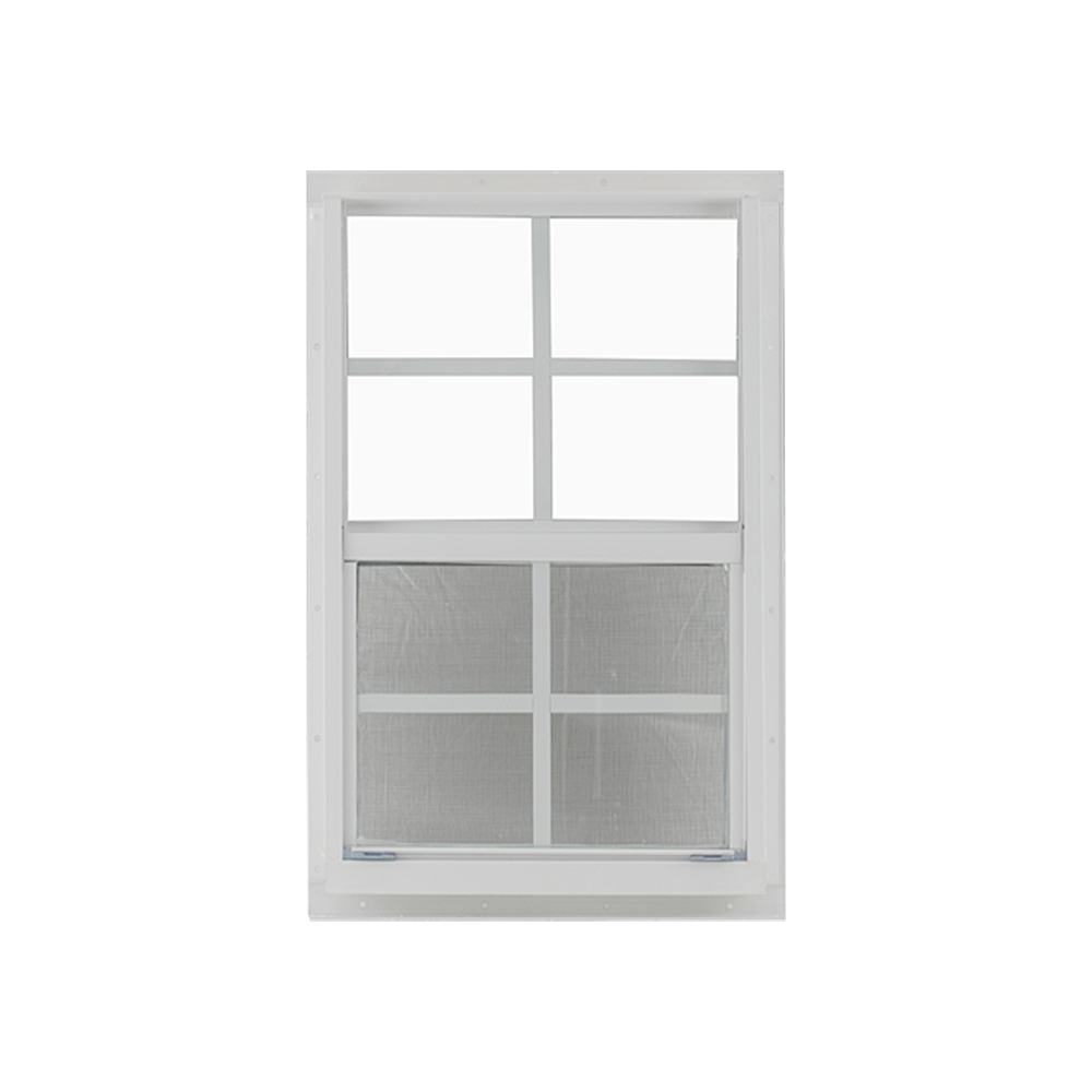 Vertical Slider 21" x 36" Window with Tempered Glass White Flush Back
