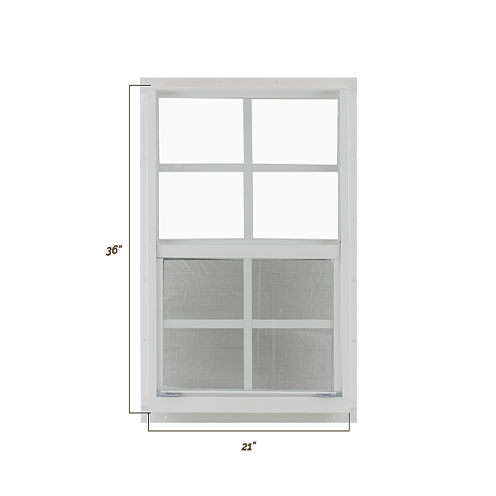 Vertical Slider 21" x 36" Window with Tempered Glass Dimensions