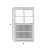 Vertical Slider 21" x 36" Window with Tempered Glass Dimensions