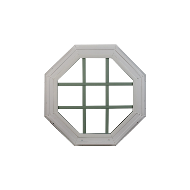 Octagon Window 22" x 22" Double Pane Standard Glass Clear Front