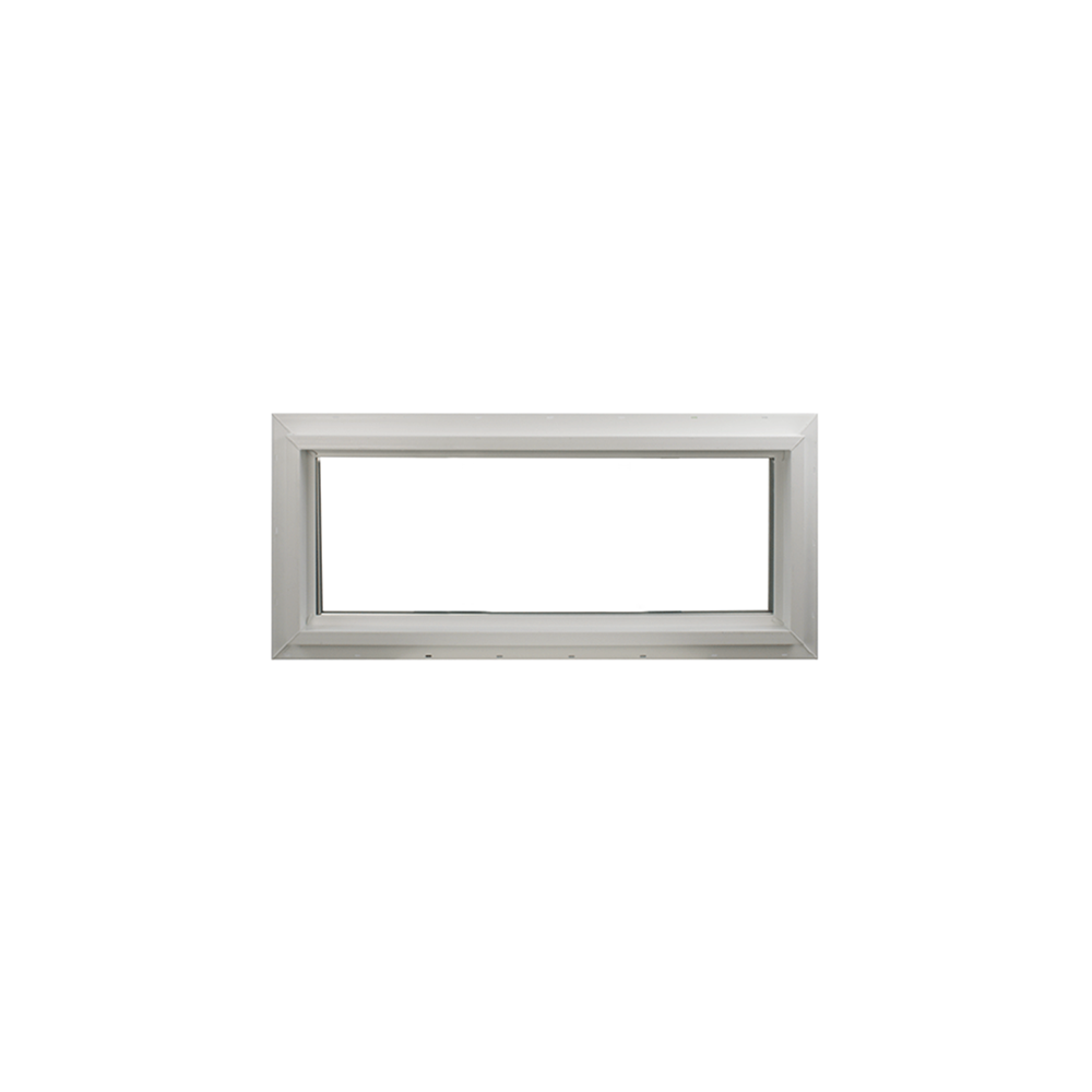 Transom Window 24" X 12" Double Pane Standard Glass Clear No Grid Back