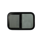 RV Horizontal Tempered Black Window - Shed Windows and More, Inc.