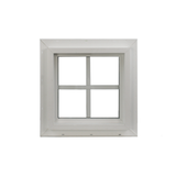Decorative Window 24" x 24" Double Pane Standard Glass Clear Back