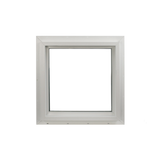 Decorative Window 24" x 24" Double Pane Standard Glass Clear Back No Grid