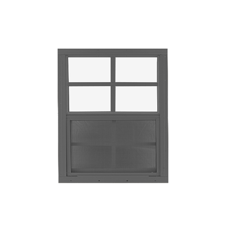 Vertical Slider 24" x 27" Window with Tempered Glass Black Flush