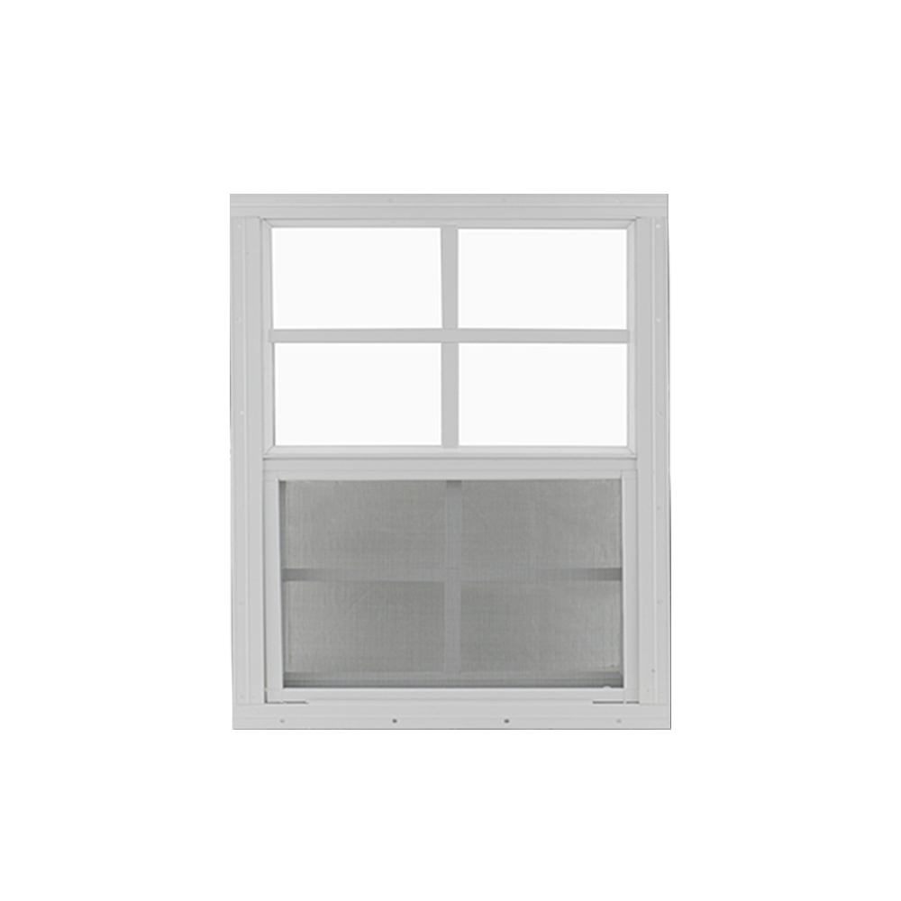 Vertical Slider 24" x 27" Window with Tempered Glass White Flush