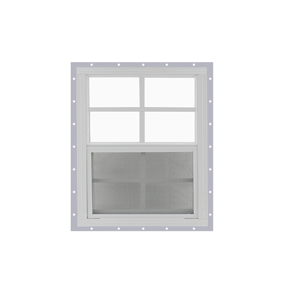 Vertical Slider 24" x 27" Window with Tempered Glass J-Channel