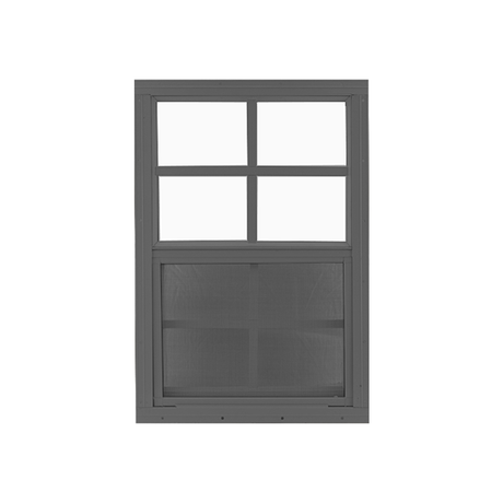Vertical Slider 24" x 36" Window with Tempered Glass Black Flush
