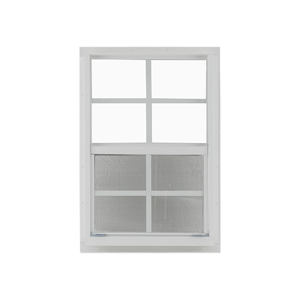 Vertical Slider 24" x 36" Window with Tempered Glass White Flush Back