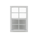 Vertical Slider 24" x 36" Window with Tempered Glass White Flush Back