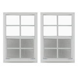 24" x 36" Window with Tempered Glass Bundle White Back